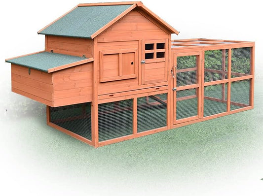 Large Chicken Coop with run