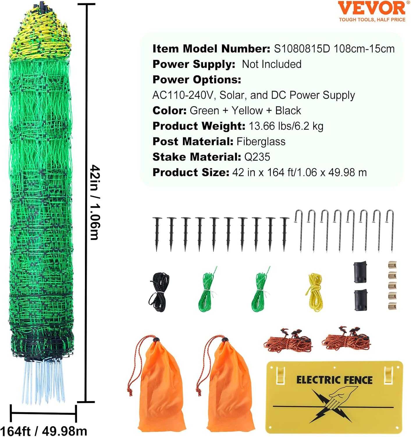 50m electric mesh fence