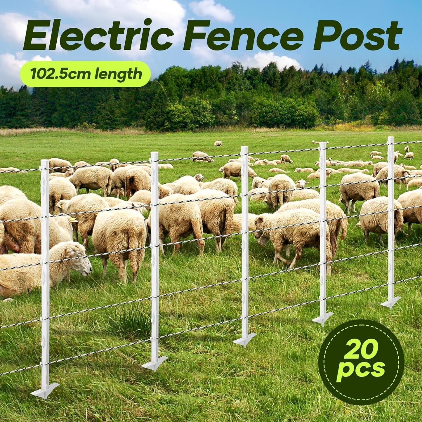 20pcs Electric Fence Posts