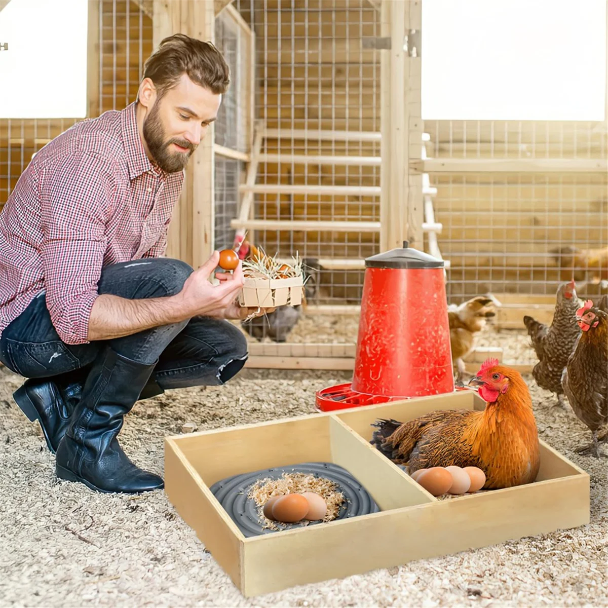 8 Pack Washable Chicken Nesting Pads