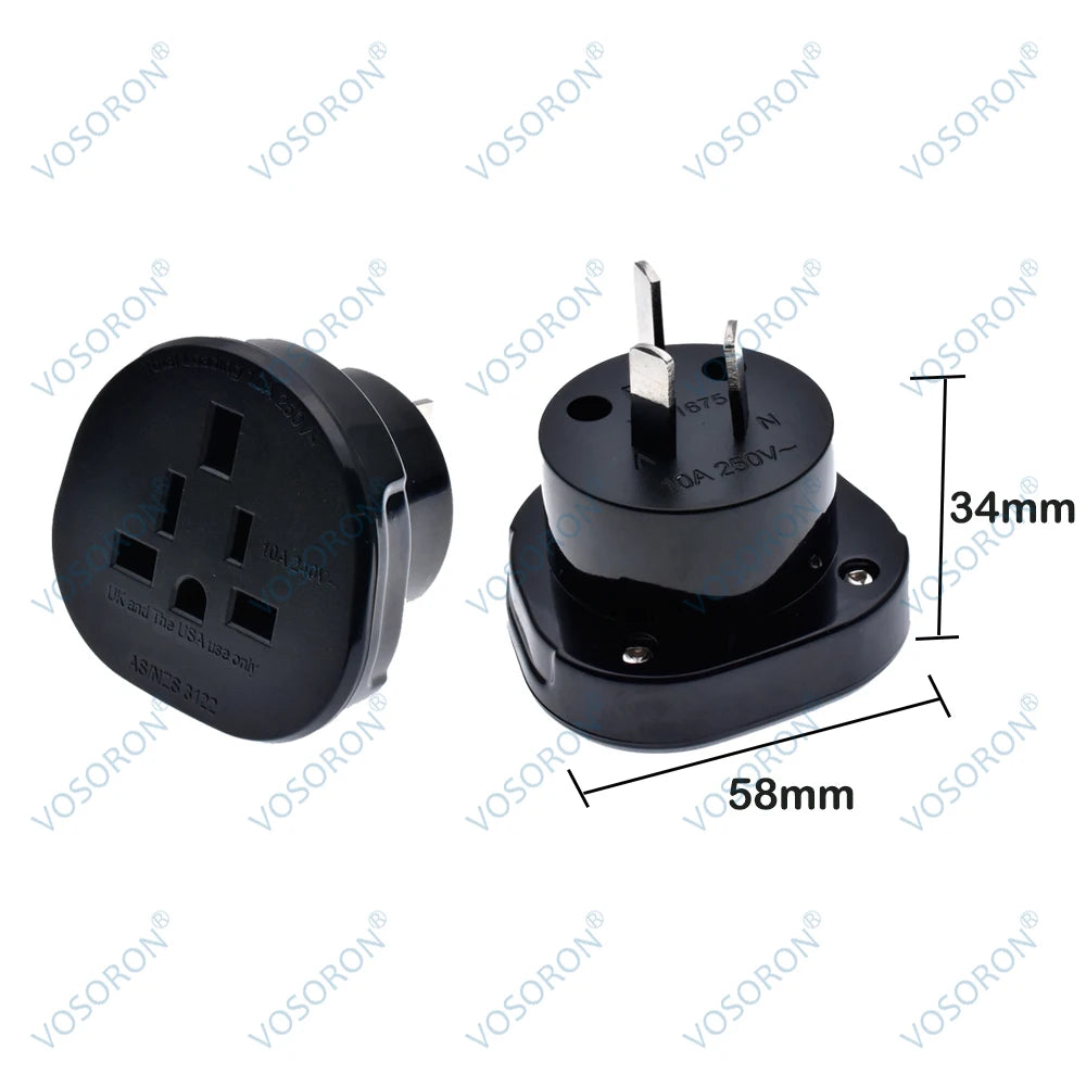 Universal Plug Adapter US/UK/EU to AU/NZ Plug